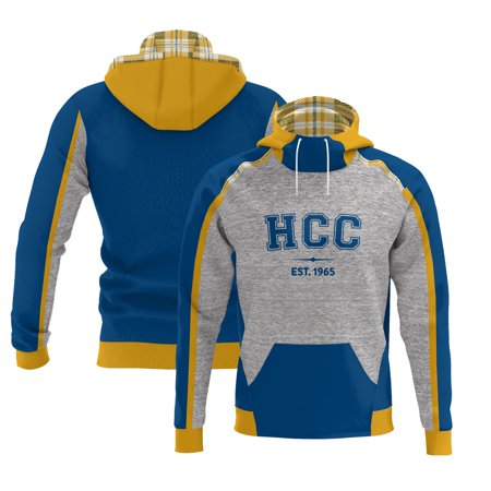 Men's ProSphere Blue Hopkinsville Community College Scuba Neck Pullover Hoodie