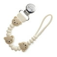 thumbnail image 1 of Itzy Ritzy Sweetie Strap Plus Bear Attache-suce en silicone pour nourrissons, 0 mois et plus, 1 of 6