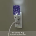 thumbnail image 5 of Balery Eggplant Pattern LED Night Light with Automatic Sensor Plug in Night Light with Dusk-to-Dawn Light Sensor LED Nightlight 0.5W-US, 5 of 7