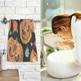 thumbnail image 7 of Nsnder Pumpkin Flowers Bright Cartoon Halloween Cotton Towel Set 2PCS,Quick Drying Bath Towels,Soft and Breathable Hand Towel WashCloths for Kitchen,Bathroom,Gym,Beach Washcloths, 7 of 7