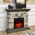 thumbnail image 2 of 40-inch Electric Fireplace with Faux Brick and Remote Control, 2 of 7