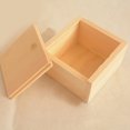 thumbnail image 1 of Cheers Vintage Plain Small Wooden Jewelry Storage Box for Small Gadgets Handmade Soap, 1 of 2