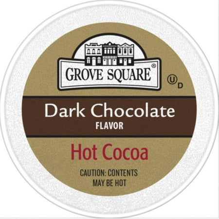 Grove Square Dark Chocolate Hot Cocoa Coffee Pods, 24 Count for Keurig K-Cup