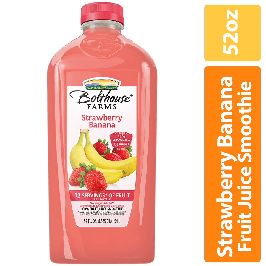 Bolthouse Farms Fruit Juice Smoothie, Strawberry Banana, 52 oz