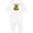 AA-White, variant on Snappy but Sweet Cute Alligator Baby Romper Coveralls