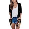 thumbnail image 1 of Cardigan à Manches Longues pour Femmes Automne Cardigan Ouvert avec Poches Cardigan Léger Décontracté, 1 of 4