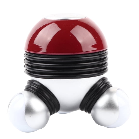 Mini Handheld Massager 3 Mmassage Electric Full Body Massager with LED Light Multifunction Cervical Waist Whole Body Vibration Acupoint Massager for Hand Neck Back Legs Arms (Red)