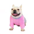 thumbnail image 2 of Jersey elástico de vellón polar para perro, suéter de cuello alto para invierno, perros, S-xxl,L, rosa gris Feliz Sencillez, 2 of 5