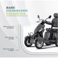 thumbnail image 4 of Mobility Scooter for Seniors & Adults,500lbs Capacity,Heavy Duty 4 Wheel Electric Scooter,800W Motor,31 Miles,Speed Adjustable,Full Accessories(Purple), 4 of 15