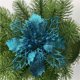 thumbnail image 1 of 12 piezas de flores de pascua artificiales con purpurina, adornos de flores de árbol de Navidad, accesorios florales decorativos para decoraciones de árboles de Navidad (azul lago) Sincero  Electrónica, 1 of 5