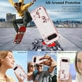 thumbnail image 4 of for Google Pixel 9 Pro XL Case Clear Glitter Shiny Aesthetic Google Pixel 9 Pro XL Phone Case Silicone Soft Floral Transparent Shockproof Cover Purple Slim for Women (Silver-Pink), 4 of 14