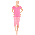 JEFFRICO Womens Pajamas For Women Capri Set Sleepwear Soft Pajamas