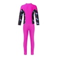 thumbnail image 6 of Haitryli Kids Girls Long Sleeve 2 Piece Swimwear Rash Guard Swim Shirt with Leggings Surfing Diving Wet Suits Hot Pink 10, 6 of 7