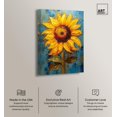 thumbnail image 2 of Impressionist Sunflower Canvas Sunflower Art Prints by Art Remedy, Gallery Wrapped, 36" x 54", 2 of 7