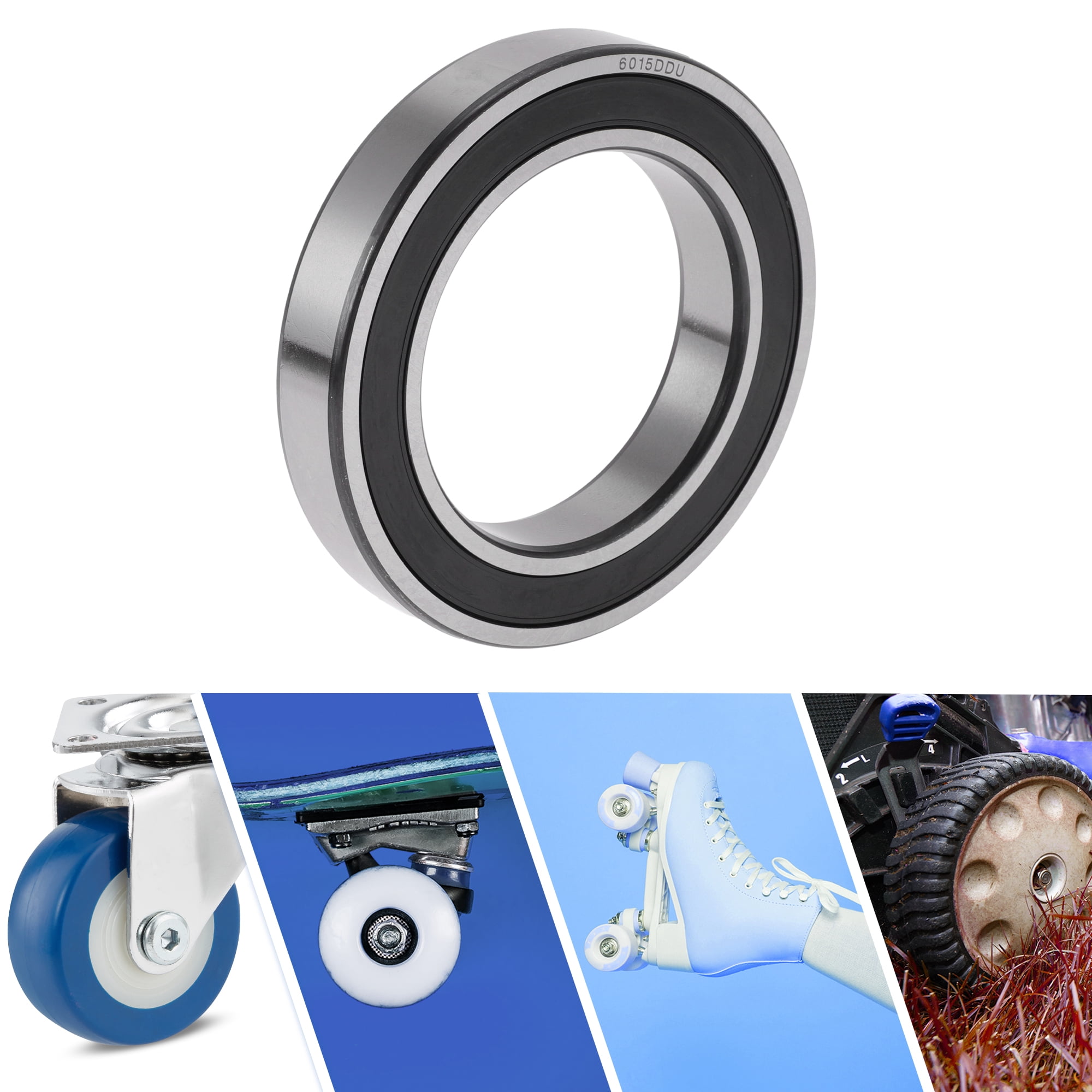 Unique Bargains 6015DDU Deep Groove Ball Bearings 75x115x20mm 1 Pc Lubricated Bearings Scooter Skateboard Wheel