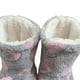 thumbnail image 3 of Calcetines piso para adultos otoño e invierno antideslizantes terciopelo engrosado botas piso cálido para hombres y mujeres zapatos algodón cálidos para interiores (gris + amor rosa) adultos 35-37, 3 of 9
