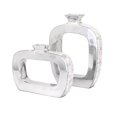 thumbnail image 1 of IMAX 60477-2 Beth Kushnick Samson Vases, Silver - Set of 2, 1 of 1
