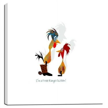 Cortesi Home ''Free Range'' by Chuck Wimmer Graphic Art on Wrapped Canvas
