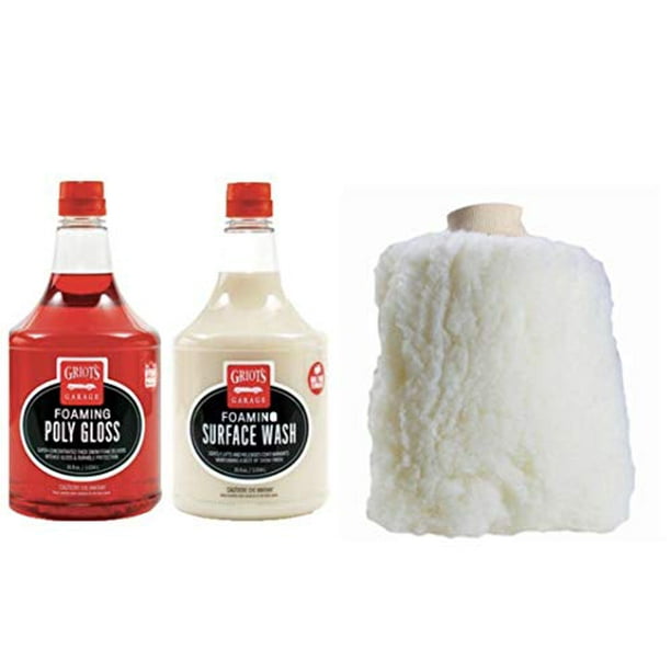 Griot's Garage Foaming Surface Wash and Foaming Poly Gloss 35oz Kit