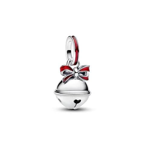 CAMPANA NAVIDAD LISTON ROJO
