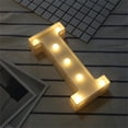 thumbnail image 4 of LED 26 Alfabeto Letra Número Luces Ampersand y Símbolo Amor Corazón Iluminar Lámpara de señal para amor Boda Fiesta en casa Decoración de bar de vacaciones, 4 of 4