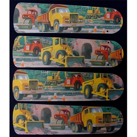

Ceiling Fan Designers Construction Dump Trucks 42 in. Ceiling Fan Blades Only