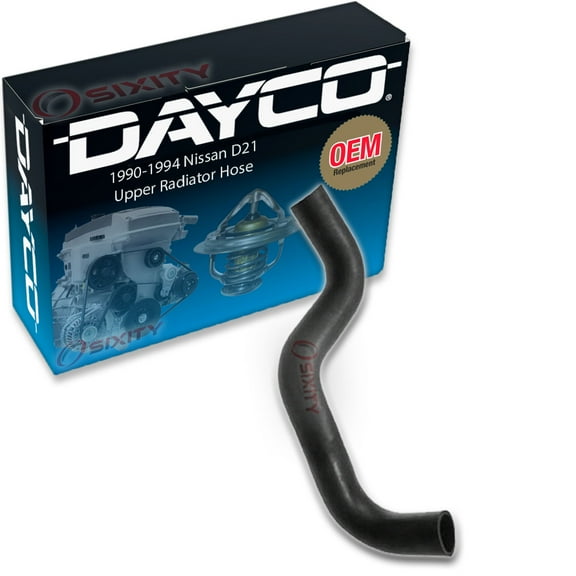 Dayco Upper Radiator Coolant Hose compatible with Nissan D21 2.4L L4 1990-1994