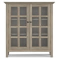 thumbnail image 5 of Simpli Home Acadian 39 inch Wide Solid Wood Transitional Storage Cabinet in Distressed Grey, 5 of 12