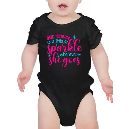 

She Leaves Sparkle Where She Go Bodysuit Infant -Smartprints Designs 24 Months