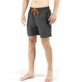 thumbnail image 2 of Hanerdun Men Swim Trunks Pants Male Waterproof Beach Shorts with Zip Pocket Dark Gray 2XL, 2 of 6