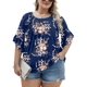 thumbnail image 3 of Blusa Micoson para mujer, talla grande, manga 3/4, a la moda, 2025, 3 of 5