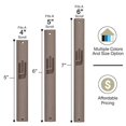 thumbnail image 4 of A&S Mezuzot Aluminum Mezuzah Case with Exclusive Modern Shin Design Easy Peel and Stick Judaica Door Mezuza for 5 Inches Parchment Scroll (Beige, 6 Inches), 4 of 4