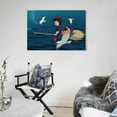 thumbnail image 5 of Kiki's Delivery Service Japanese Anime Poster Posters Wall Art Painting Canvas Gift Living Room Prints Bedroom Decor Poster Artworks 16x24inch(40x60cm), 5 of 6