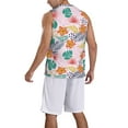 thumbnail image 2 of Xecao Tropical Plants print basketball shirt for both men and women, a unisex basketball jersey perfect for theme parties-X-Large, 2 of 6