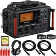 thumbnail image 1 of Tascam DR-60DmkII 4-Input / 4-Track Multitrack Field Recorder Bundle with TH-02 Studio Headphones, 32GB Extreme Memory Card, 2x 10-Foot XLR Cables, 4x AA Batteries, 2x Cable Ties, 1 of 9