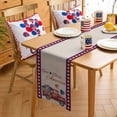 thumbnail image 3 of Table Runner Dresser Scarves 108 Inch Long,Farm Red Truck Flower Heart Linen Dining Table Runners Bless Text Flag Plaid on Flax Tabletop Scarf for Wedding Holiday Party Kitchen, 3 of 7