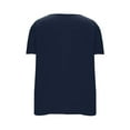 thumbnail image 4 of Olyvenn Womens Summer Tops Short Sleeve Shirts Square Neck Spring Outfits Solid Color Flowy Beach Blouses Fashion Clothing Navy S, 4 of 6