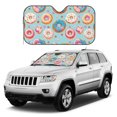 thumbnail image 2 of Fuzoiu Colorful Donut Print Car Windshield Sunshade,Foldable Reflective Sun Visor,Windshield Sun Shade,UV Rays Sun Visor Shade,Auto Front Sun Shield Shade-Medium, 2 of 8