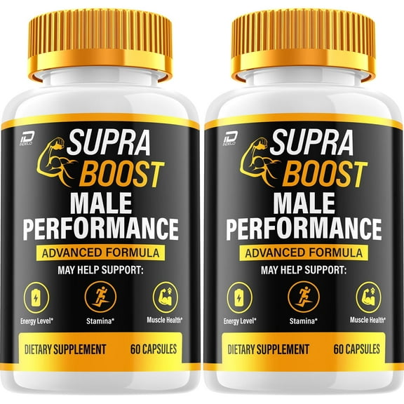 Supra Boost Capsules – SupraBoost Vitamin Complex Pills, Energy, 2 Pack, 120 Capsules