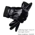 thumbnail image 3 of Men Leather Gloves In Winter Men Screen In Winter Students Warm Outdoor Riding Plush Gloves, 3 of 4