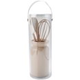 thumbnail image 2 of Cook With Color Ceramic Mini Crock Kitchen Utensil Set, Tan, 2 of 5