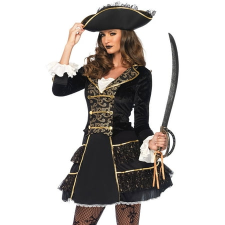 Leg Avenue Adult High Seas Pirate Captain 2-Piece Costume