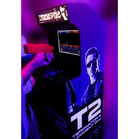 Arcade1UP Terminator 2 Judgment Day Arcade with Riser and Lit Marquee