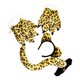 thumbnail image 3 of Conjunto de cola de animal, disfraz, disfraz, decoración, fiestas temáticas de animales, regalo, cosplay para Leopardo amarillo 4 piezas, 3 of 7