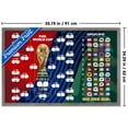 thumbnail image 3 of FIFA World Cup 2026 - Tournament Bracket Wall Poster, 22.375" x 34" Framed, 3 of 4