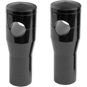 Accutronix 4" Smooth Black Handlebar Risers for 1" Bars (HR1354-B)
