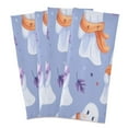 thumbnail image 2 of Cute Little Ghost Pattern Decorative Waffle Towel Kitchen Dishcloth 28x18in Multi-Use Tea Towel, 2 of 7