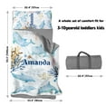 thumbnail image 5 of KAINSY Toddler Nap Mat with Pillow and Blanket, Personalized Name Nap Mats for Daycare Preschool Kindergarten Custom Ocean Series Portable Sleeping Bag for Kids Boys Girls Fish, 5 of 8