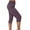 Purple, variant on ameIAEA Elastic Waist Capris for Women Summer Casual Yoga Pants Cropped Trousers with Pockets