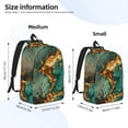 thumbnail image 3 of Yiaed Emerald Color Gold Marble Print Backpack, Premium Laptop Backpack, Travel Backpack for Women, Lightweight Backpacks, Comfortable Back Pack-Medium, 3 of 7